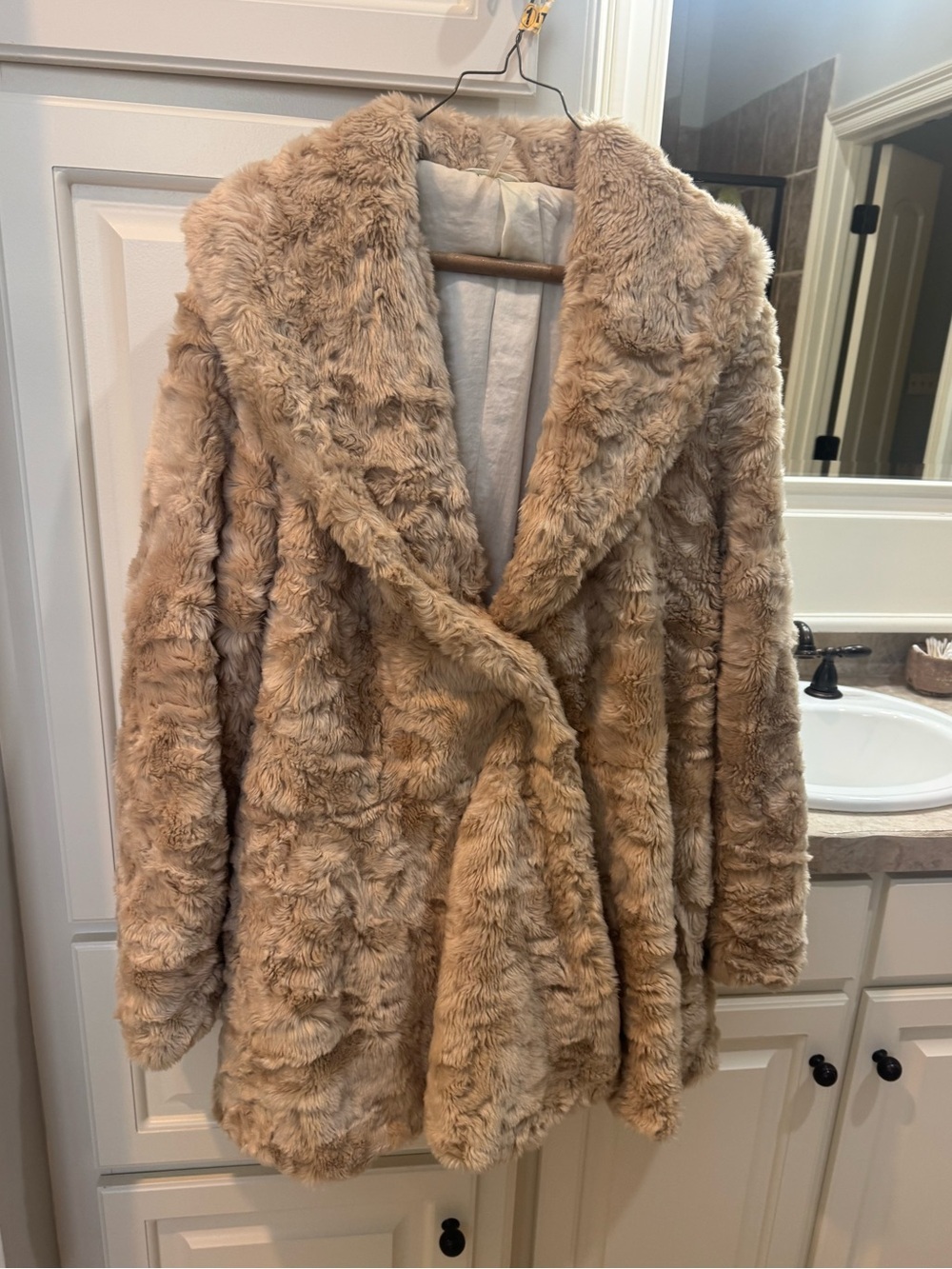 Women’s Free People Faux Fur Swing Coat